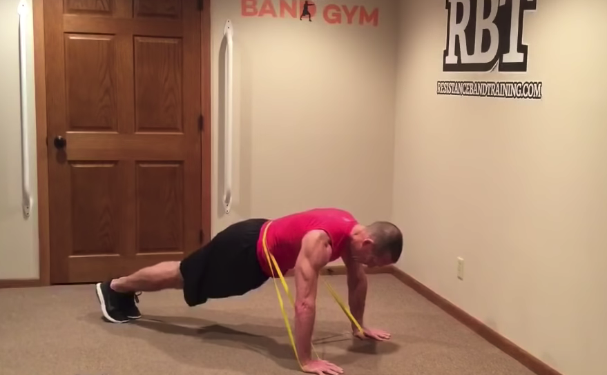 14 Band Resisted Plank Variations